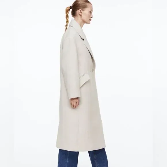 H&M Double-Breasted Oversized Coat - Picture 11 of 14